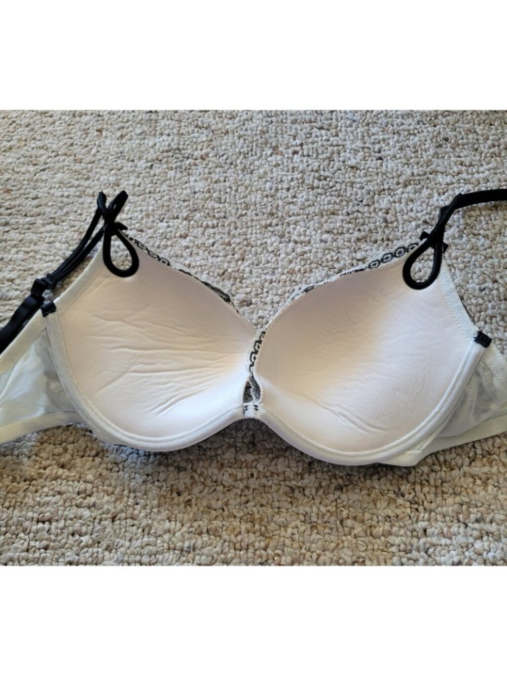 Victoria’s Secret Very Sexy Floral Bra & Panty Set 34D Medium Push Up Bra Lace - Picture 5 of 16